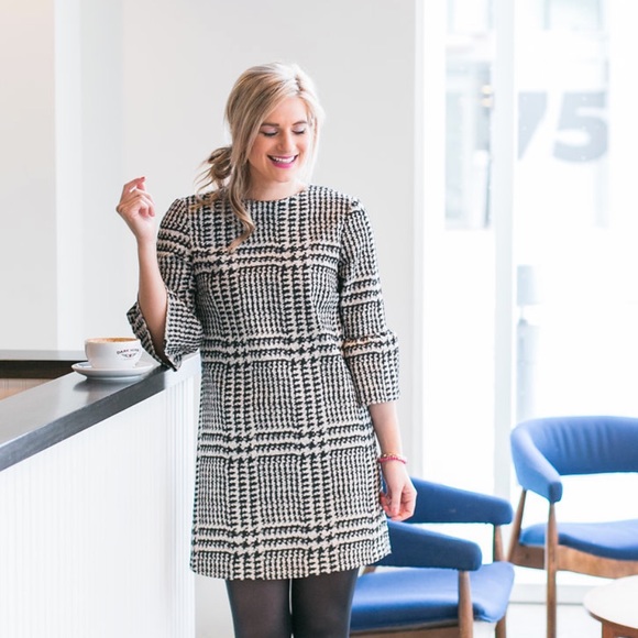 ZARA Houndstooth mini dress - Picture 2 of 5
